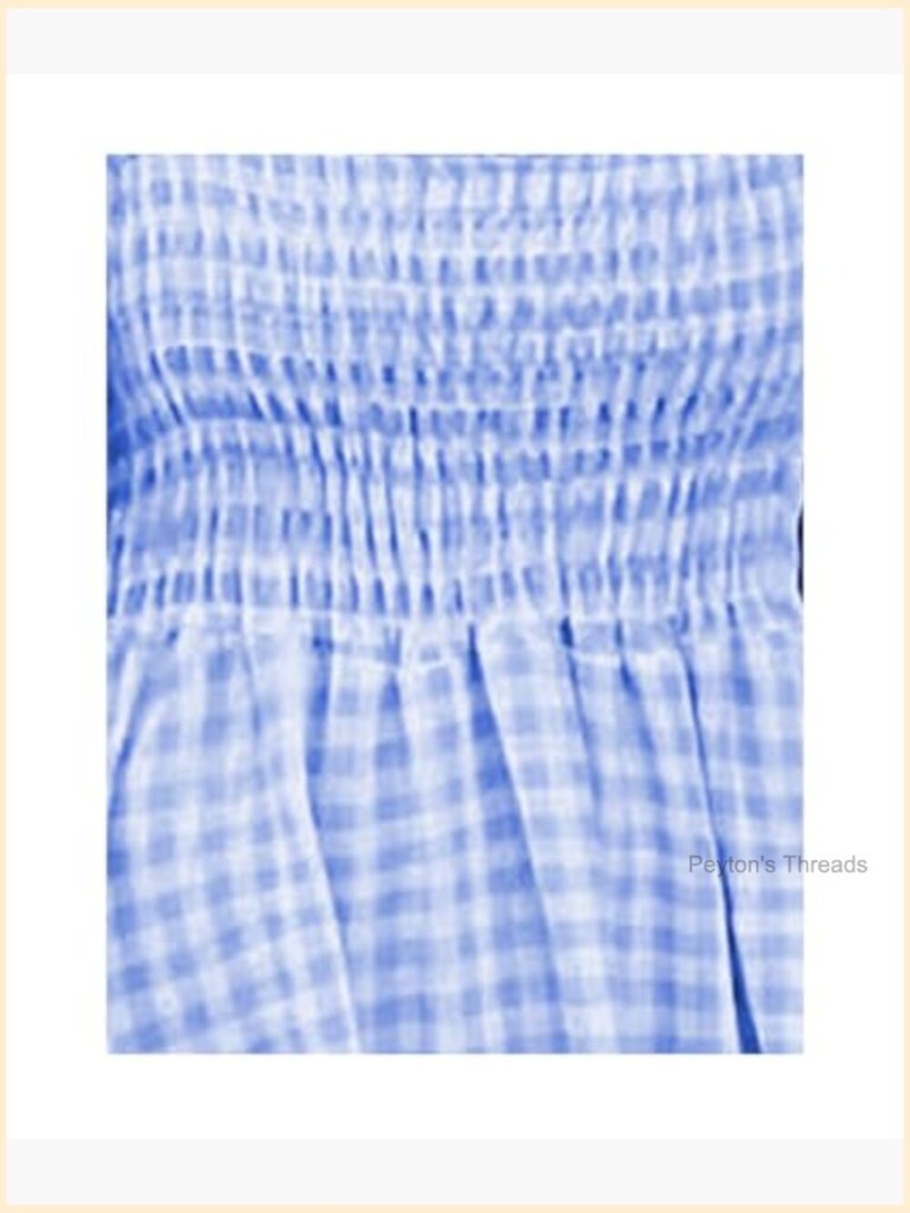 Square Neck Plaid Smocked Dress Ruffle Sleeveless Maxi Long Dress - Picture 5 of 5